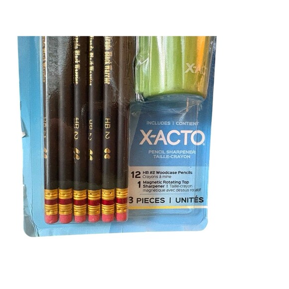 Paper Mate Mirado Black Warrior HB #2 Woodcase Pencils + X-Acto Pencil Sharpener - Picture 8 of 8